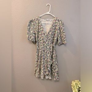 & Other Stories Ruffle Wrap Mini Dress Size 10